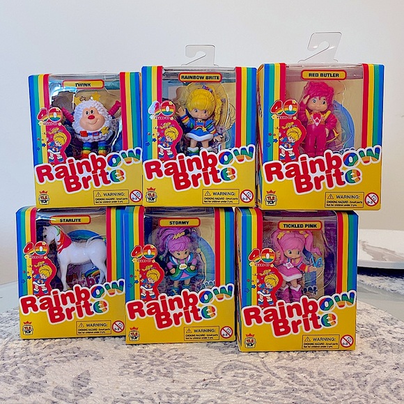 🎄🌈 Rainbow Brite Mini Figures 40TH Anniversary Complete Collection - Picture 1 of 7